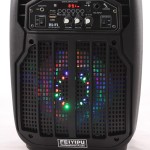 Ενεργό ηχείο FEIYIPU ES-83, 8" με LED φωτάκια, ασύρματο μικρόφωνο και τηλεχειριστήριο, 50W - 4