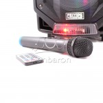 Φορητό Bluetooth καραόκε ηχείο με μικρόφωνο και εφέ φωτισμού FEIYIPU ES-85 - 7