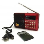 Φορητό ραδιόφωνο FM JOC με USB, SD, Micro SD κάρτα, AUX, MP3 - 4