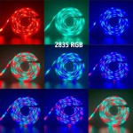 Σετ RGB LED ταινία 5 μέτρα, 2835 δίοδοι, με διαχείριση χρωμάτων και παροχή ρεύματος - 20