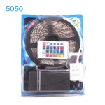 Σετ RGB LED ταινία 5 μέτρα, 5050 δίοδοι, με τηλεχειριστήριο και παροχή ρεύματος - 2