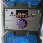 Φορητό ηχείο bluetooth με έγχρωμη μουσική, ραδιόφωνο FM, οθόνη LED, τηλεχειριστήριο και μικρόφωνο - 6