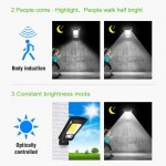 Εξωτερική αδιάβροχη ηλιακή λάμπα LED με αισθητήρα κίνησης και τηλεχειριστήριο - 10