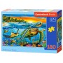Παζλ Castorland 180 κομμάτια - Υποβρύχιες χελώνες - 1