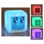Φωτιζόμενο ρολόι LED με ξυπνητήρι, ημερολόγιο, θερμόμετρο και ένδειξη ώρας 12/24 ωρών - 5